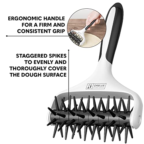 Pizza Dough Docker Pastry Roller with Spikes