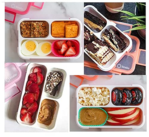 Small Snack Box Container for Kids Toddlers Set of 2 (2 Count)