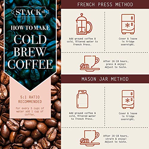 Organic Cold Brew Coffee Coarse Ground 12 OZ (12 Ounce)
