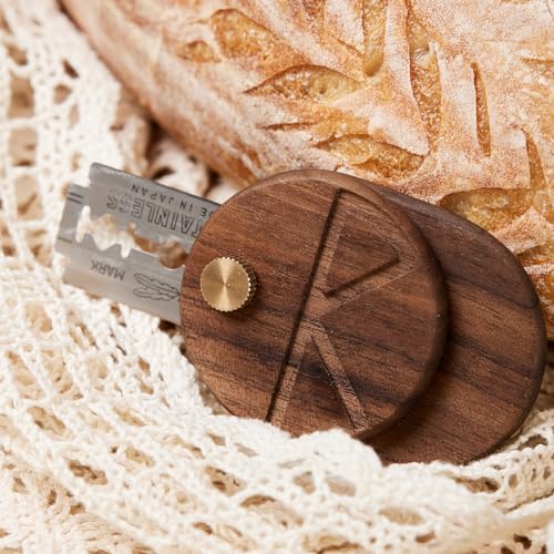 Bread Lame Dough Scoring Tool with 5 Feather Blades