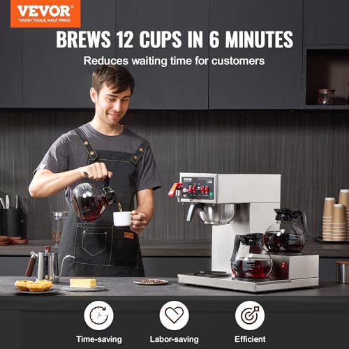 12 Cups Commercial Drip Coffee Maker