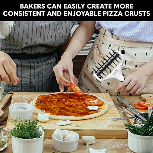 Pizza Dough Docker Pastry Roller with Spikes