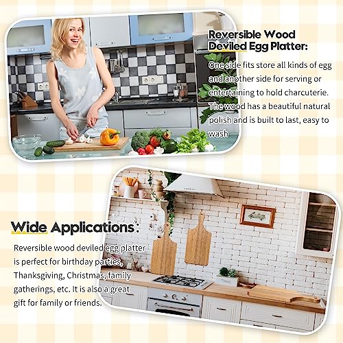 6 Pcs Thicken Cutting Board Bulk Wood Board for Chopping Serving Charcuterie Material for Laser Engraving Mother' Day Wedding Housewarming Gift (6 Count)