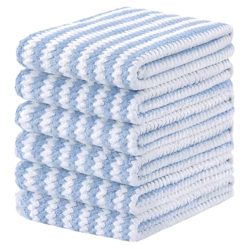 6 Pack Coral Velvet Kitchen Towels (6 Count)