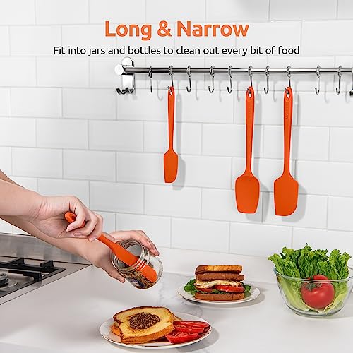 Silicone Spatula Set with 600 Degrees Fahrenheit Heat Resistant