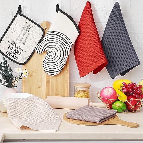 100% Cotton Waffle Weave Kitchen Dish Cloths 24 (24 Count)