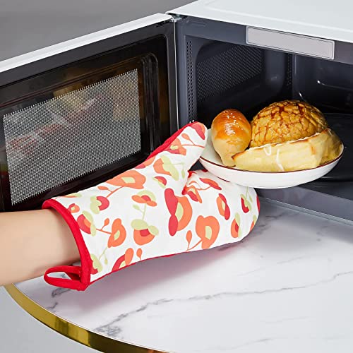 Oven Mitts and Potholders Dish Towles Set 100% Cotton for Perfect for Gifting (16 Ounce)