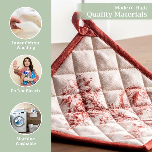 Pot Holders 100% Cotton Potholders (2 Count)