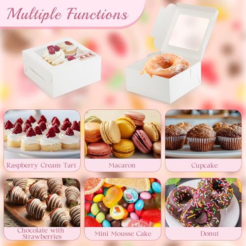 Cupcake Boxes with Window (50 Count)