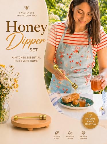 Honey Dipper 6.3 in Stainless Steel Server Stick (2 Count)