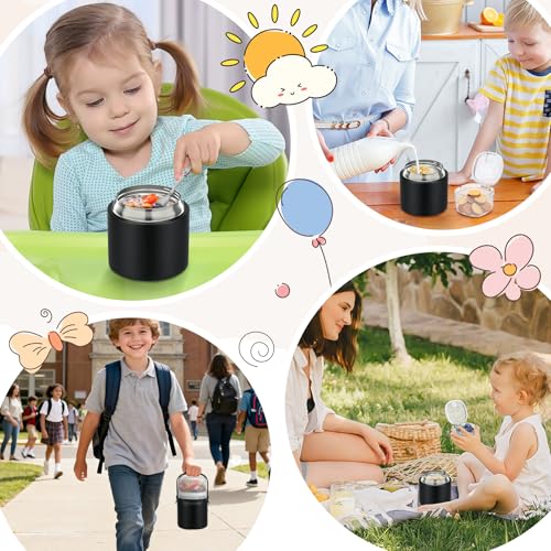 14 oz Soup Thermo for Hot Food with 7 oz Snack Container
