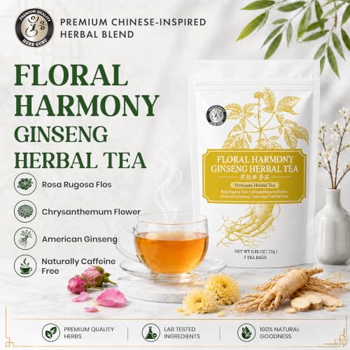 Calm Focus & Natural Vitality Traditional Chinese Herbal Tea for Modern Wellness (5 Count)