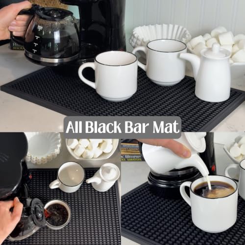 Espresso Tamping Mat 18x12 Black