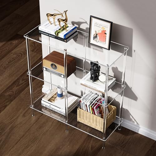 Acrylic Side Table Clear 3