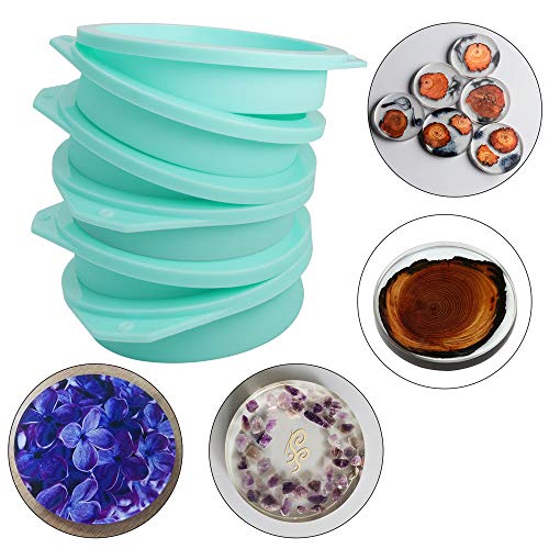 6 Pack Silicone Cake Molds 4 Inch Round Cakes Pans (6 Count)