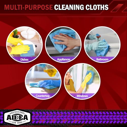 Microfiber Cleaning Cloth Blue (50 Count)
