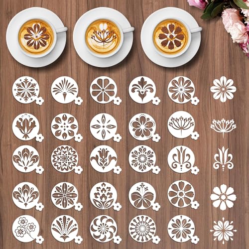 Mandala Flower Coffee Stencils (25 Count)