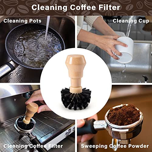 Coffee Portafilter Basket Cleaning Filter Brush Fits for 54