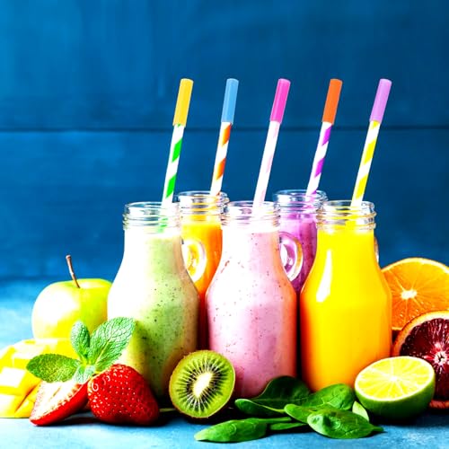 12pcs Food Grade Silicone Metal Straw Tips (12 Count)