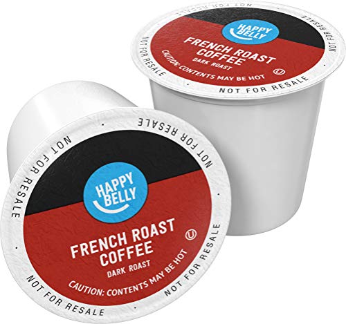 Amazon Brand Happy Belly Dark Roast Coffee Pods (100 Count)