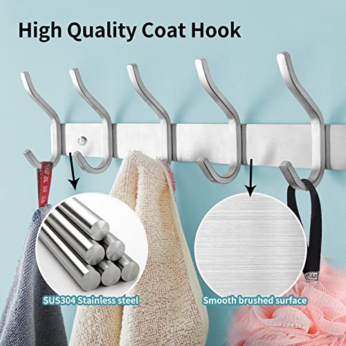 2 Pack Coat Rack Wall Mount (2 Count)