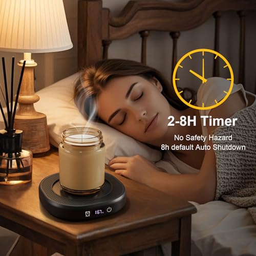 Coffee Mug Warmer with You are Awesome Mug Set Electric Cup Warmer for Desk