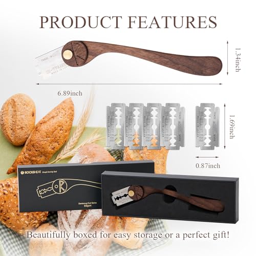 Bread Lame with 5 Feather Blades (5 Count)