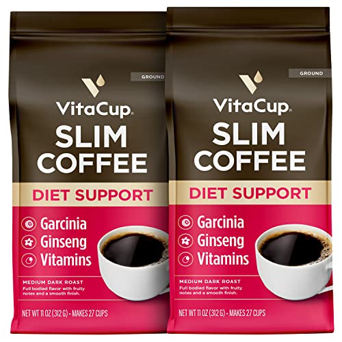 Slim Medium Dark Roast Ground Coffee 22oz (22 Ounce)