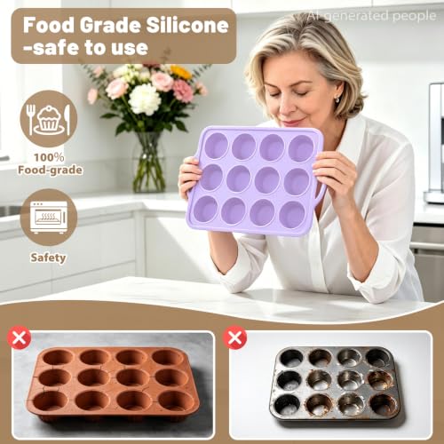 Silicone Muffin Pan Set (2 Count)