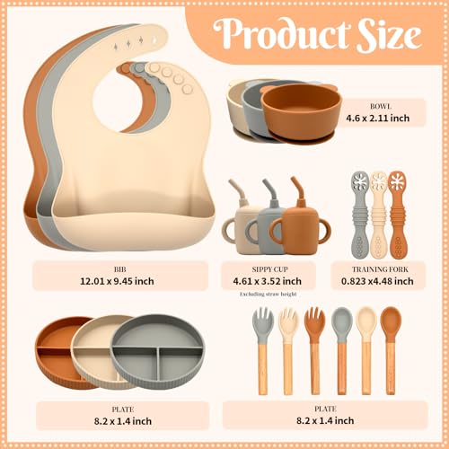 Silicone Baby Feeding Set 21 Pcs
