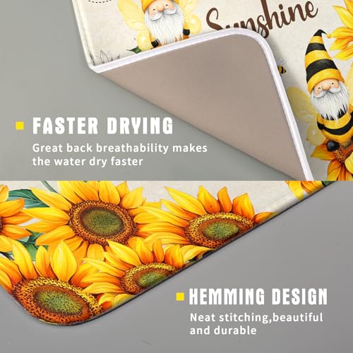 Bee Gnomes Dish Drying Mat
