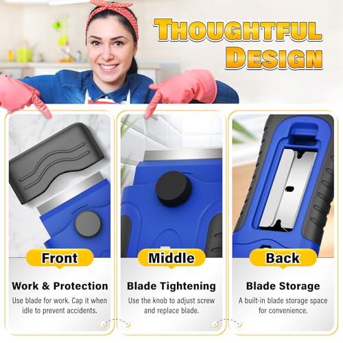 2 Pack Razor Blade Scraper Tools with 30 Blades (2 Count)