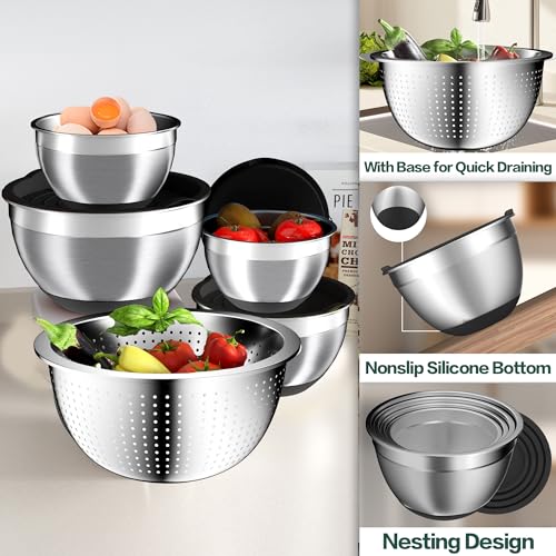 Mixing Bowls with Airtight Lids Set (8 Count)