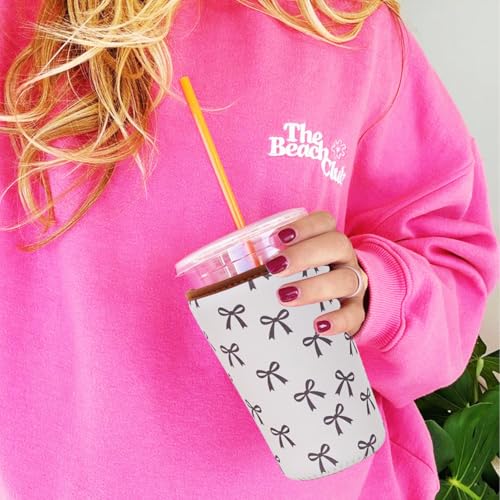 Reusable Insulated Neoprene Iced Coffee Cup Sleeve (3 Count)