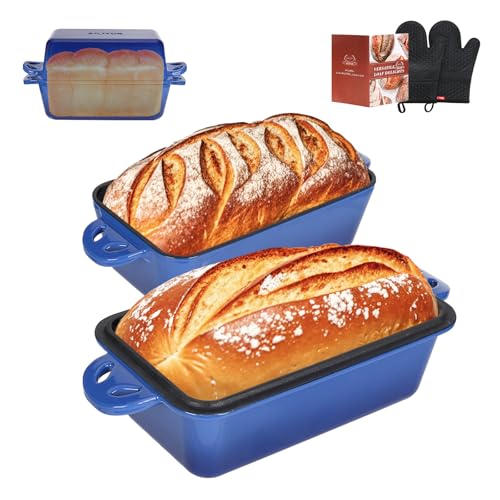 9x5 Enameled Cast Iron Loaf Pan with Lid
