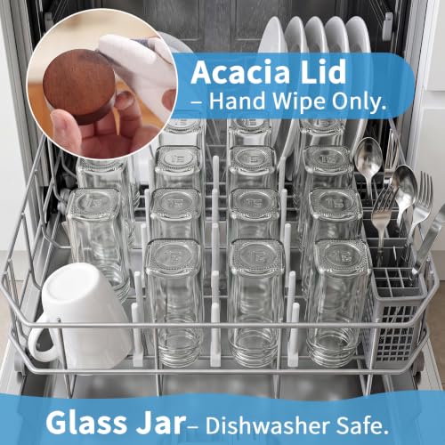 Glass Spice Jars with Labels (34 Count)