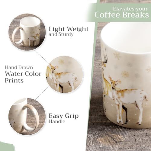 Coffee Mug with Handles Tea Cups (2 Count)
