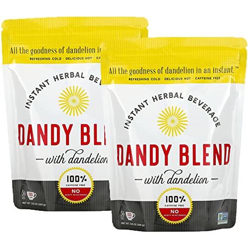 2 Pack) Instant Herbal Beverage with Dandelion, Caffeine Free, 7.05 oz (200 g) (14 Ounce)
