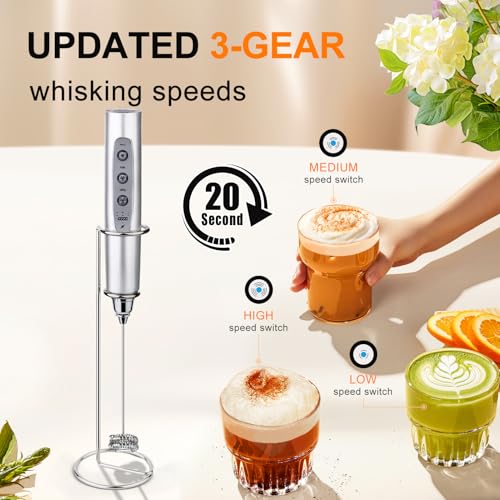 Handheld Milk Frother Wand for Coffee
