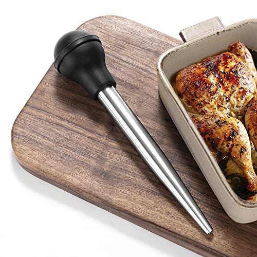 Turkey Baster Syringe for Cooking Meat Injector Set with 2 Marinade Needles