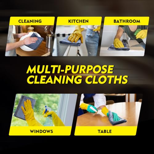 Grey Microfiber Cleaning Cloth 50 Pack (50 Count)