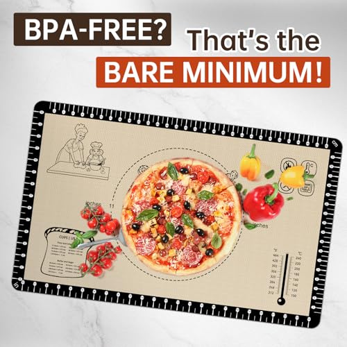 Extra Thick Silicone Baking Mat with 10 Easy Recipes
