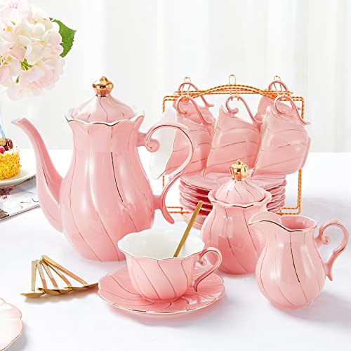 22 pcs Porcelain Tea Set for 6
