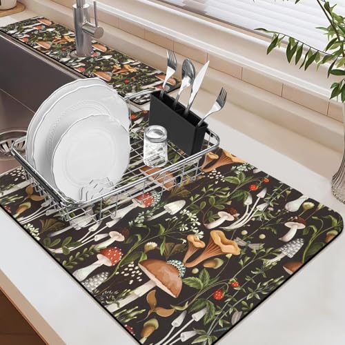 19.5" x 12" Dish Drying Mat & 24" x 5.5" Sink Splash Guard