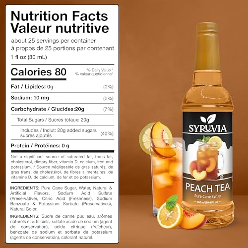 Peach Tea Syrup (25.4 Fl Oz)