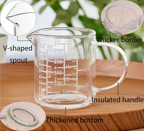 Ackers Mirror Scale Glass Measuring Cup