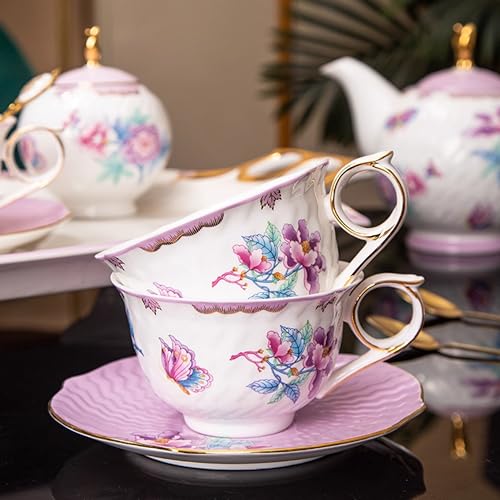 Floral Bone China Tea Set