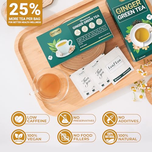 Green Tea Bags With Ginger (120 Count)