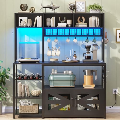 47.2 Inch Bakers Rack with Power Outlet