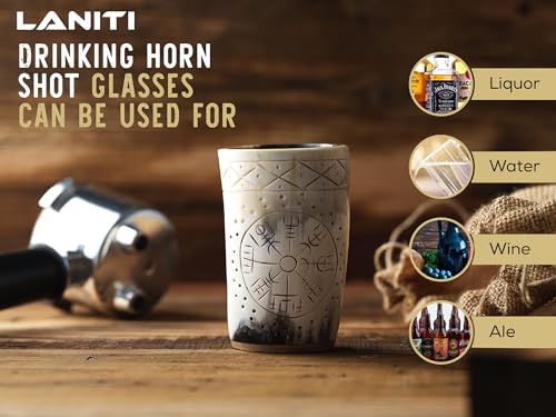 Ox Horn Shot Glass Set of 4 (4 Count)